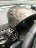 Abarth 500/595 Boost Gauge Cover Series 3 Car - Carbon Fibre - Carbon Fibre - Abarth Tuning