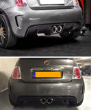 Abarth 500/595 Central Exhaust Diffuser - Carbon Fibre - Abarth Tuning