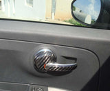 Abarth 500 Internal Door Handles - Carbon Fibre - Abarth Tuning