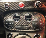 Abarth 595 2016> AC Climate Control Cover - Carbon Fibre - Abarth Tuning