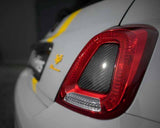 Abarth 595 Central Taillight Trim Cover - Carbon Fibre - Abarth Tuning