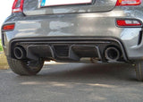 Abarth 595 2016> Rear Diffuser Lip Cover - Carbon Fibre - Abarth Tuning