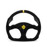 MOMO Mod. 30 - Black Suede 320mm Track Steering Wheel - Abarth Tuning
