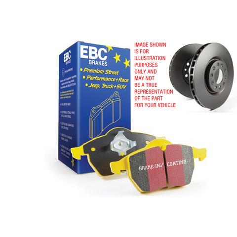 EBC Brake Package Abarth Punto Evo Premium OE Discs (Pair) Front (305mm) & Rear with Yellowstuff Pads - Abarth Tuning