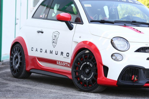 ABARTH 500/595 70TH ANNIVERSARIO FRONT AND REAR FENDERS AND SIDE SKIRTS - Fiberglass - Abarth Tuning