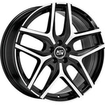Gloss Black Full Polished MSW 40 By OZ Racing Alloy Wheels 19x8 5x114.3 ET45 Set of 4