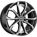 Gloss Black Full Polished MSW 48 By OZ Racing Alloy Wheels 18x8 5x114.3 ET45 Set of 4