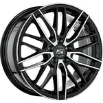 Gloss Black Full Polished MSW 72 By OZ Racing Alloy Wheels 18x8 5x114.3 ET45 Set of 4