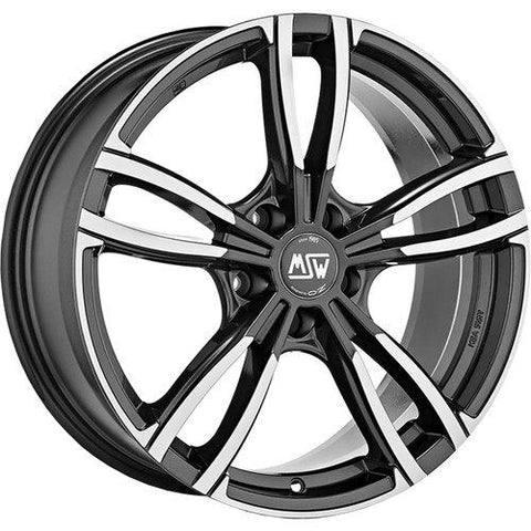 Gloss Dark Grey Full Polished MSW 73 By OZ Racing Alloy Wheels 19x8 5x114.3 ET45 Set of 4