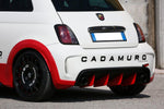 Abarth 500/595/695 Rear Diffuser with Movable Wings BUMPER EXCLUDED - Cadamuro - Abarth Tuning