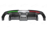 Abarth 500 Double Exhaust Diffuser 595 Style - Carbon Fibre - Abarth Tuning