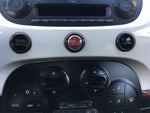 Abarth 500/595 Dashboard Buttons Trim - Carbon Fibre - Abarth Tuning