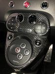 Abarth 595 2016> AC Climate Control Cover - Carbon Fibre - Abarth Tuning