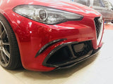 Alfa Romeo Giulia QV Aggressive Front Bumper Flaps - Pista Performance