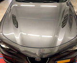 Alfa Romeo Giulia QV hood aggressive air intakes - Pista Performance