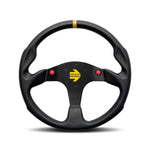 MOMO Mod.80 Evo - Black Leather 350mm Track Steering Wheel - Abarth Tuning