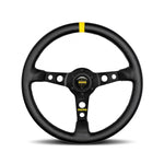 MOMO Mod. 07 - Black Leather 350mm Track Steering Wheel - Abarth Tuning