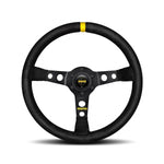 MOMO Mod. 07 - Black Suede 350mm Track Steering Wheel - Abarth Tuning