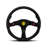 MOMO Mod. 80 - Black Suede 350mm Track Steering Wheel - Abarth Tuning