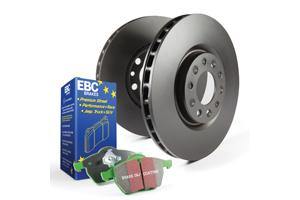 Abarth 500/595/695 EBC Brakes Greenstuff Pads And Disc Kit To Fit Rear - Abarth Tuning